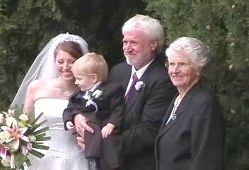 Four generations of the family at the wedding of Michelle Alise Neame - South Australia