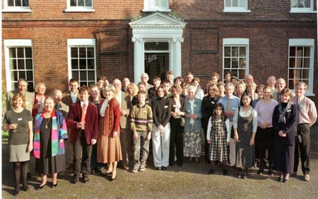 Neame family reunion - England.
Photo kindly sent by Charles Neame (RH centre doorway).
Can you identify anyone in the photo??